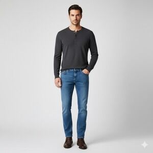 Alberto PIPE Regular Slim Fit Dynamic Superfit Dual FX Men's Jeans W34‎ L34